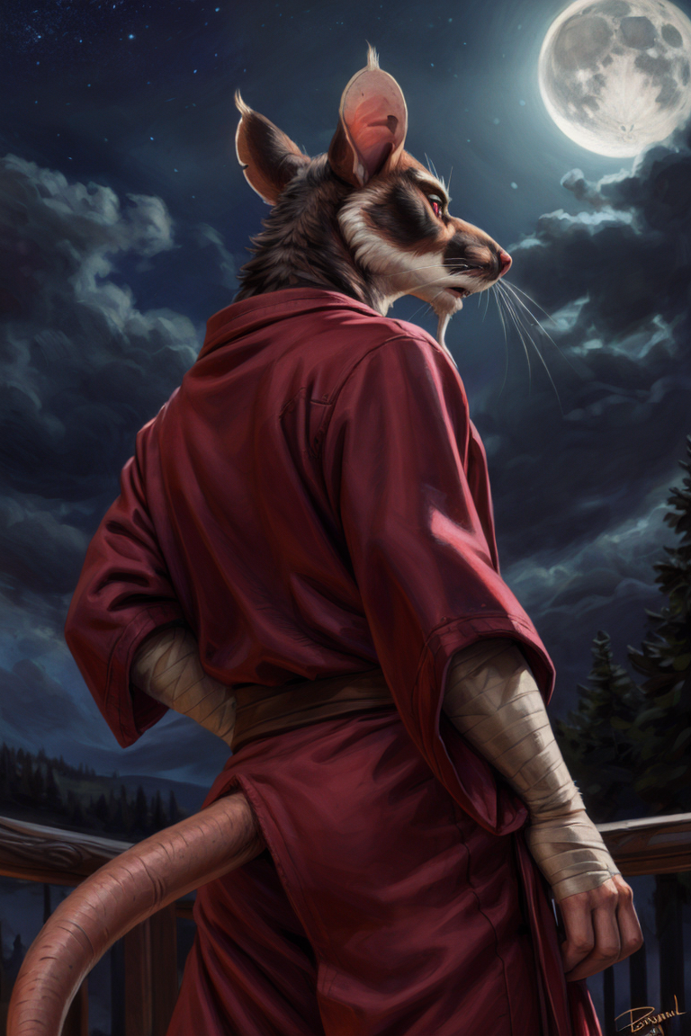 00369-2547933995-low-angle view,_standing, night, moonlight, clothed, kimono, red kimono, rat tail, red eyes, goatee, brown body, white fur, blac.png
